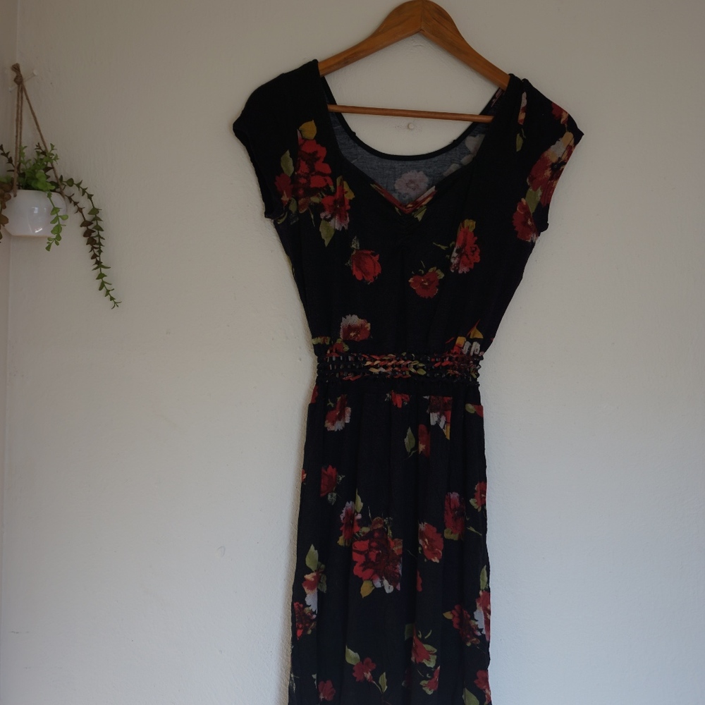 Black Flower Dress